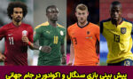 فرم پیش بینی بازی سنگال و اکوادور در جام جهانی 2022با شارژ هدیه 200 درصد